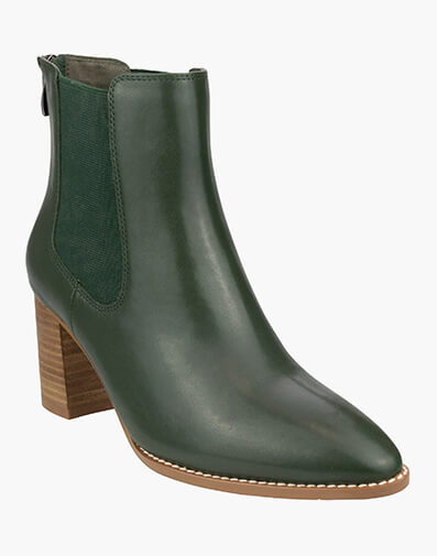 Taylor Plain Toe Ankle Boot in Dark Green for $139.80