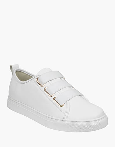 Piper Plain Toe Elastic Lace Up in WHITE for $109.80