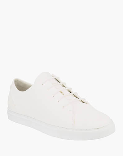 Julia  Plain Toe Lace Up Sneaker in WHITE for $99.80