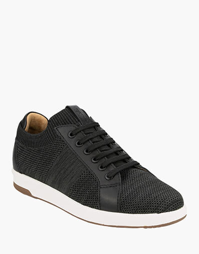 Crossover Knit Lace To Toe Sneaker in BLACK for $79.80