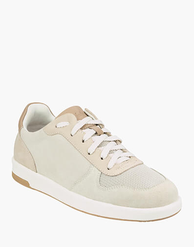 Crossover Mesh Lace To Toe Sneaker  in STONE for $149.95