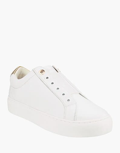Selina Plain Toe Sneaker in WHITE for $109.80