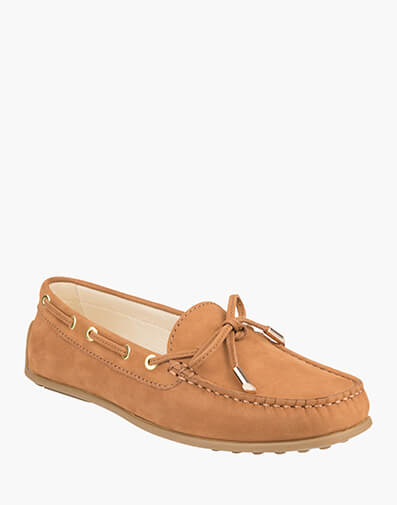 Aspe Moc Toe Loafer in NUTMEG for $79.80