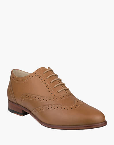 Flex Brogue Wingtip Derby  in COGNAC for $128.80