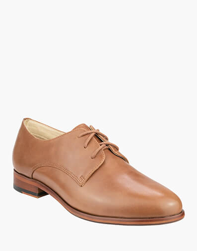 Flex Derby Plain Toe Derby in DARK TAN for $129.80