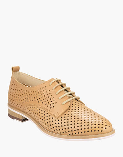 Flex Perf Lace Plain Toe Derby in LATTE for $219.95