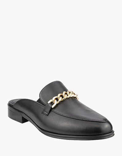 Flex Mule Point Toe Chain Mule in BLACK for $209.95