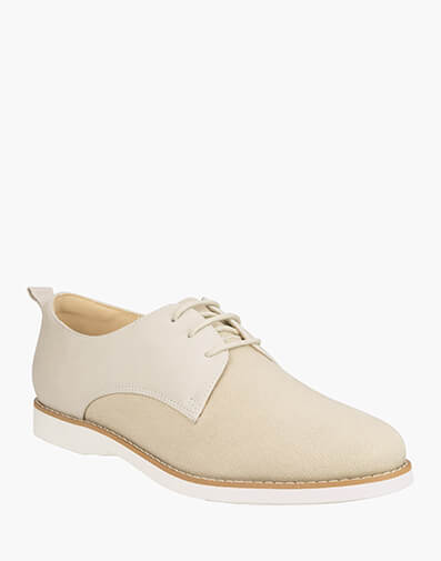 Easy Flex 3H Canvas Plain Toe Derby in BONE for $89.80