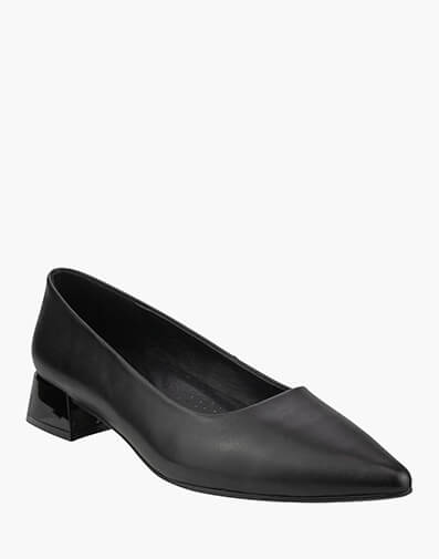 Adina Point Toe Block Heel in BLACK for $209.95