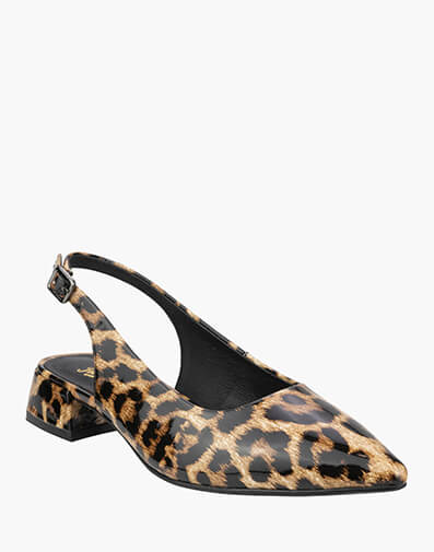 Addison Point Toe Slingback Block Heel in LEOPARD for $209.95