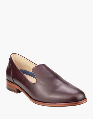 Flex Slip On Plain Toe Slip On in BURGUNDY for $129.80