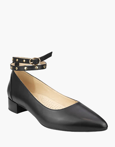 Annie Point Toe Low Heel in BLACK for $129.80